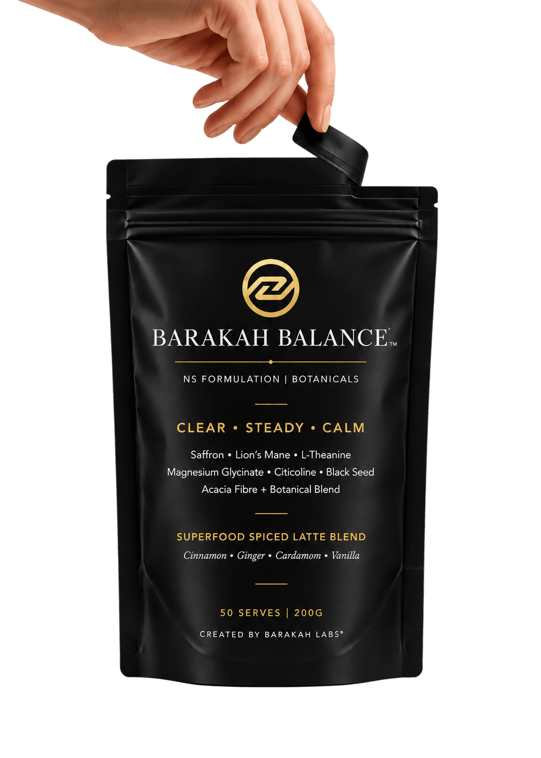 يد تُنزل كيسًا من Barakah Balance