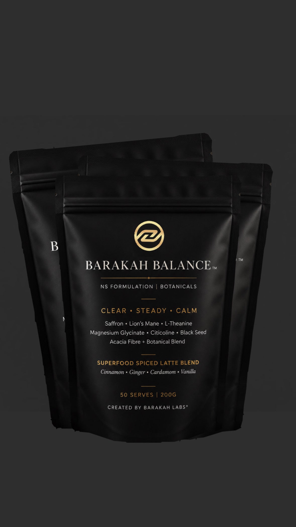 BARAKAH BALANCE™  3-Pack Bundle | Premium Superfood Latte Blend