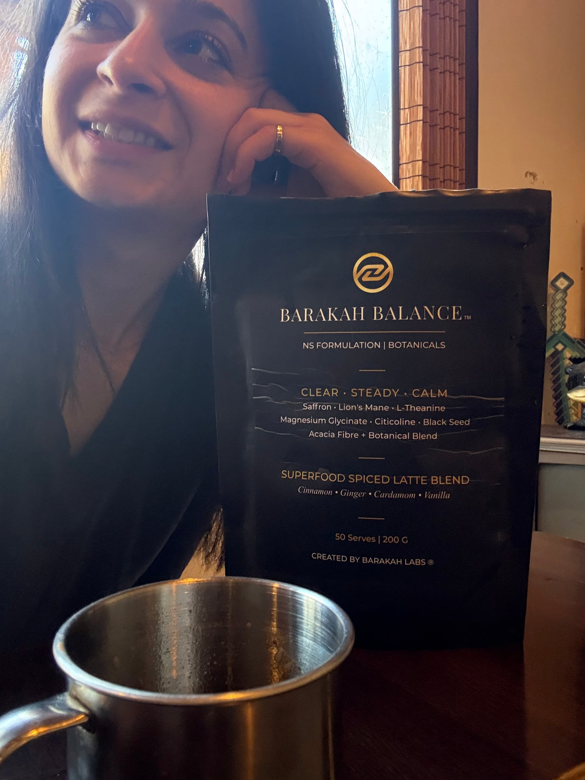 Barakah Balance™ Chai Saffron | Premium Botanical Superfood Blend | 50 Serves