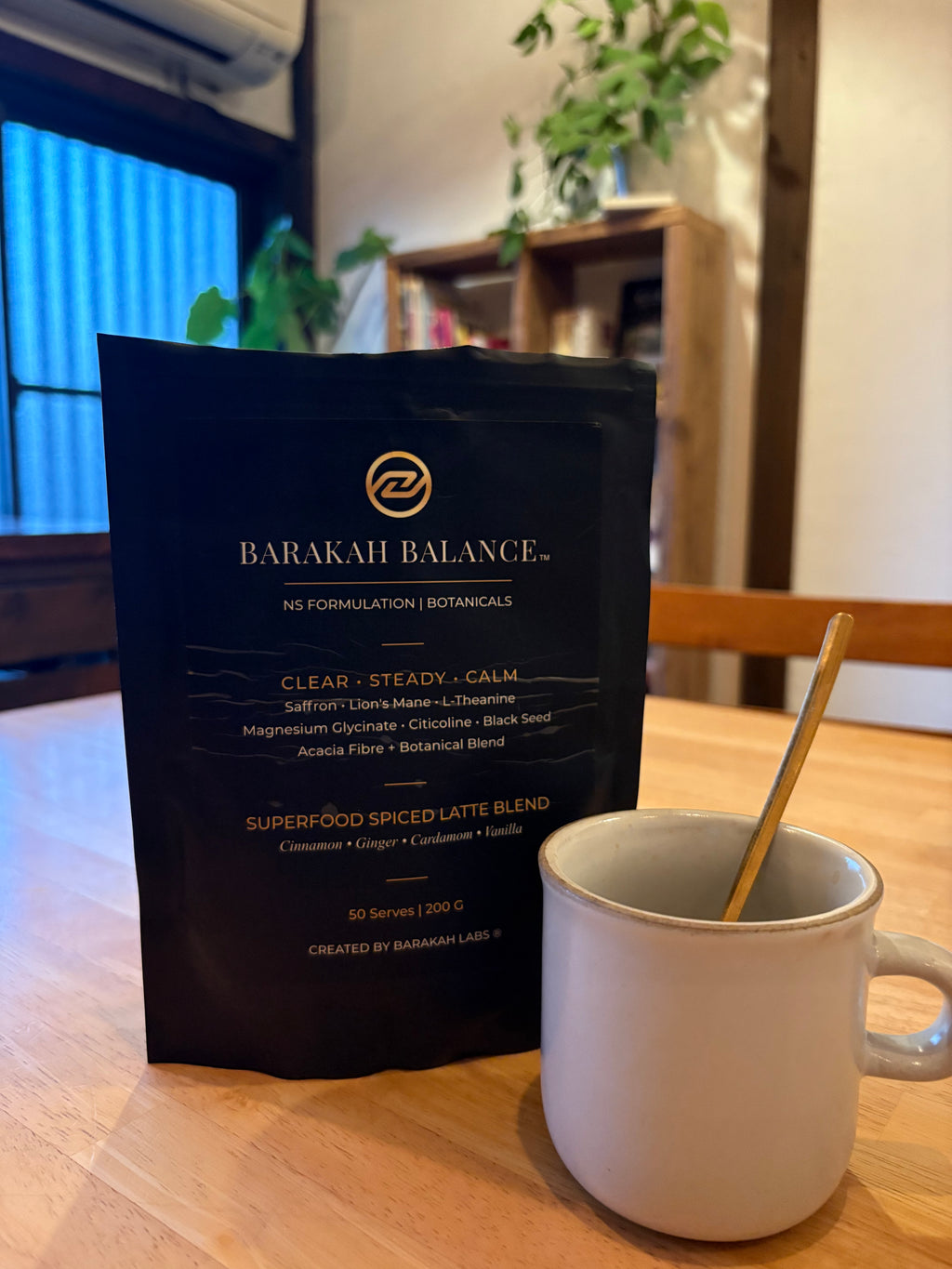 Barakah Balance™ Chai Saffron | Premium Botanical Superfood Blend | 50 Serves