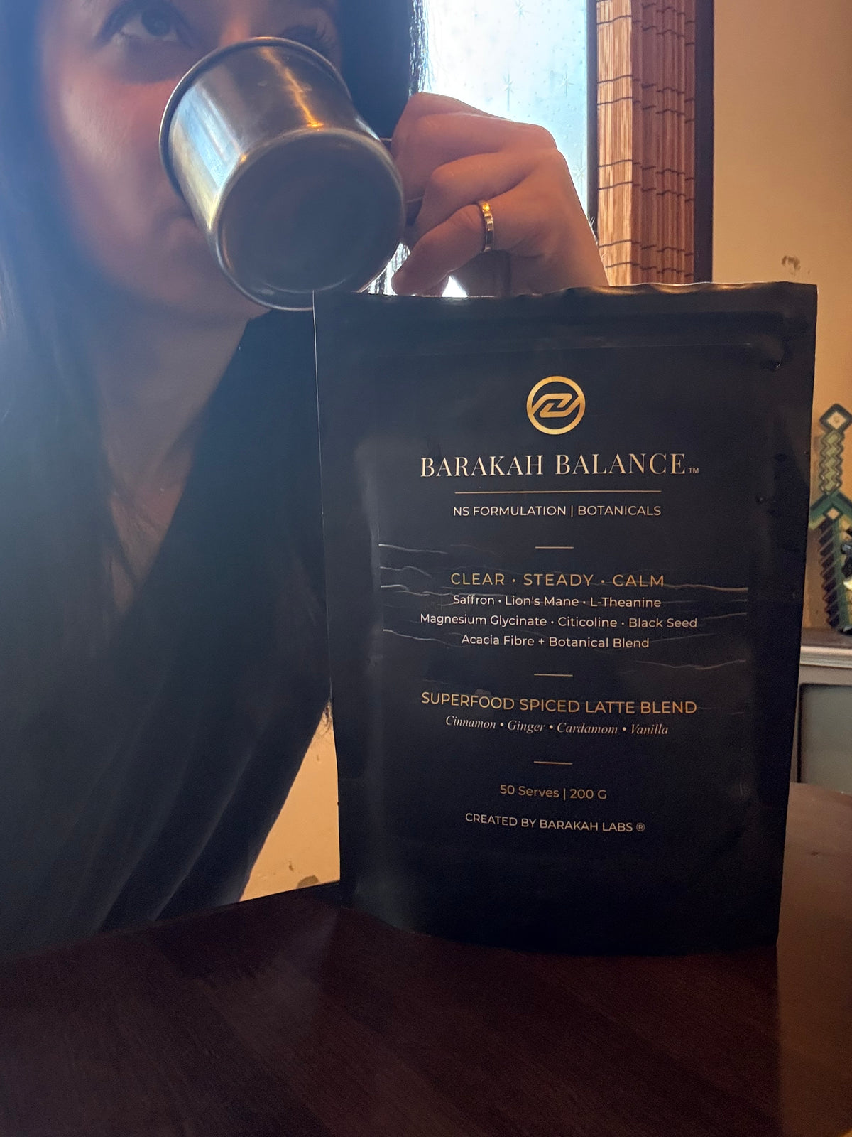 Barakah Balance™ Chai Saffron | Premium Botanical Superfood Blend | 50 Serves