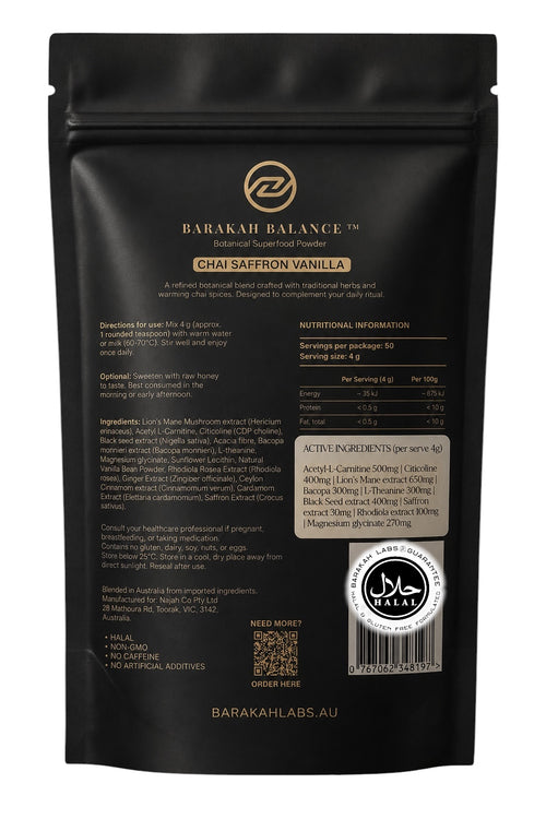BARAKAH BALANCE™ | Premium Superfood Latte Blend