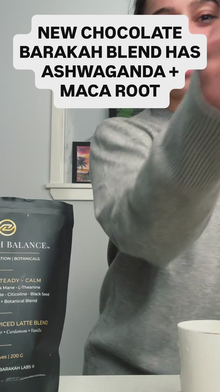 Barakah Balance™ Chocolate | Premium Botanical Superfood Blend | 50 Serves